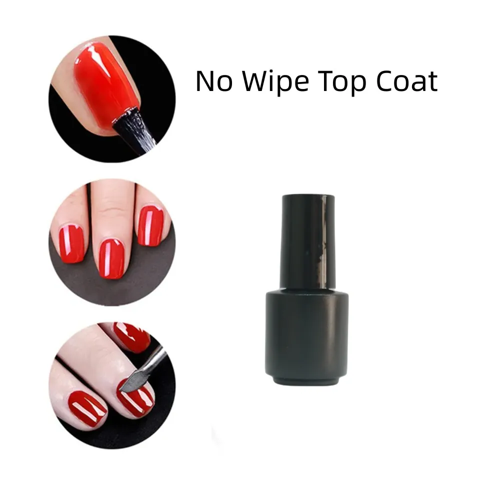 3 pieces per lot 8 ml  nail art Salon No yellowing Shiny UV Top coat 2