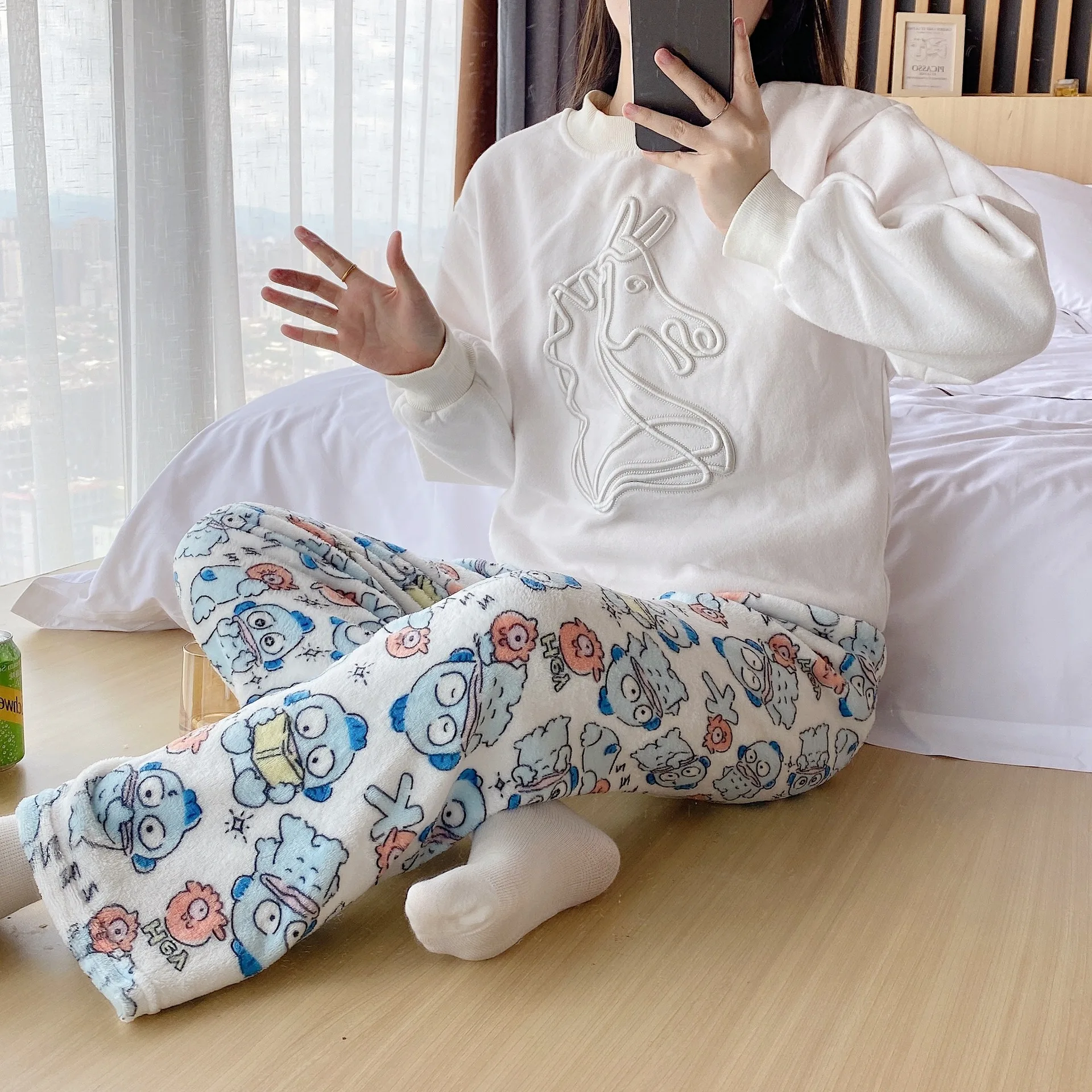 Navidad Pijamas Hombre Invierno Oysho Camisón Pijamas Hello Kitty - Main Image