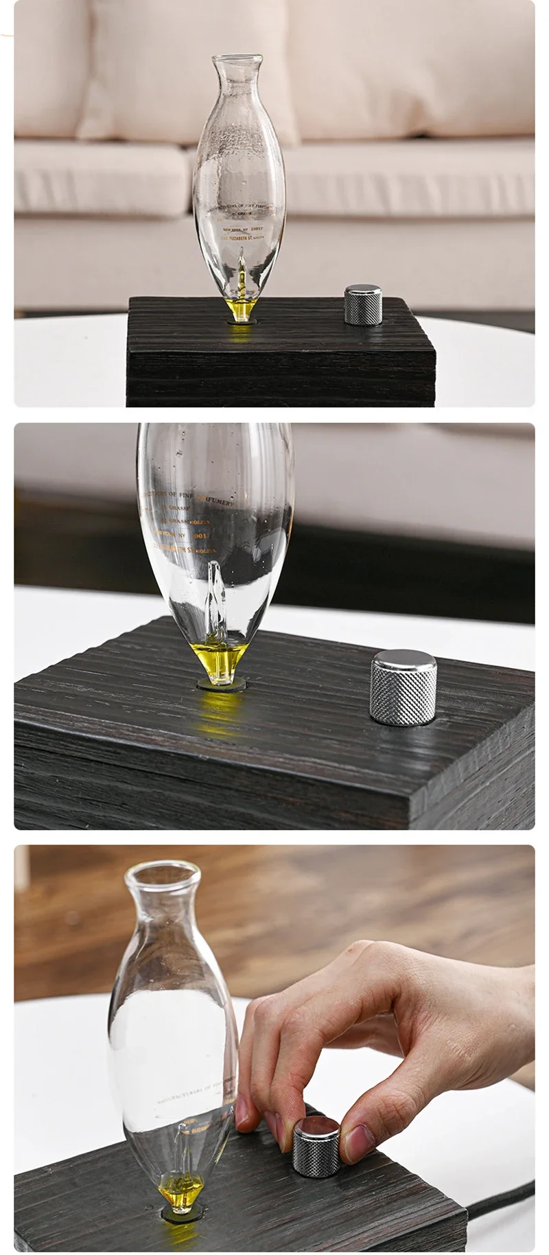 Vintage Aroma Diffuser With Tungsten Filament Lamp And Humidifier_voghion.com