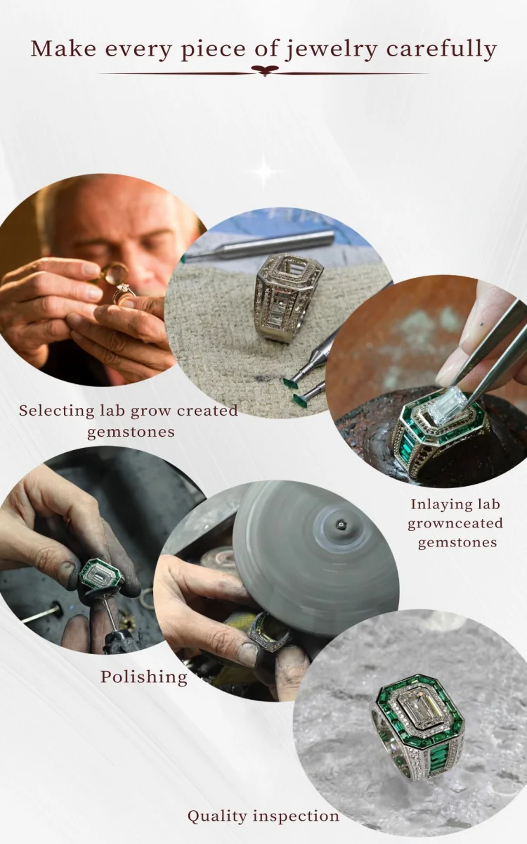 RUIF New Fashion Customized 9k/14K/18K Gold Ring Setting Green Lab Grown Emerald and Blue Lab Sapphire Women Fine Jewelry 14 S234fdede2b994408920466a175bf5b01N RUIF New Fashion Customized 9k/14K/18K Gold Ring Setting Green Lab Grown Emerald and Blue Lab Sapphire Women Fine Jewelry