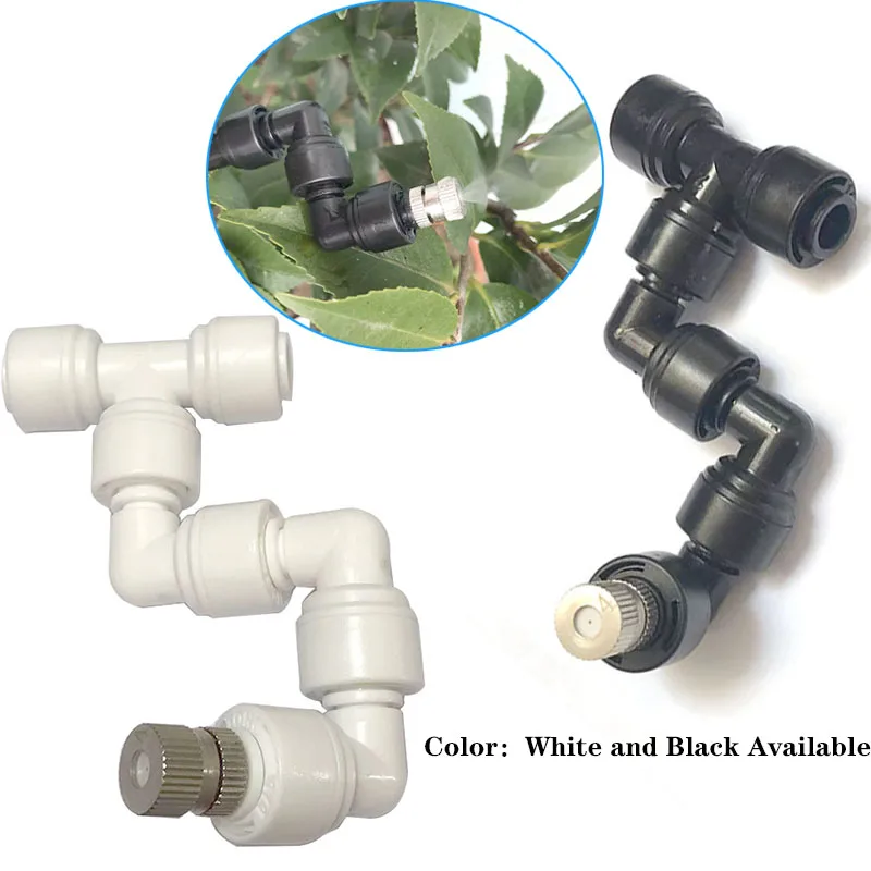 360 Adjustable Universal Spray Misting Nozzle Kit with 5M Hose For Garden Greenhouse Irrigation System Aquarium Reptile Humidity 2