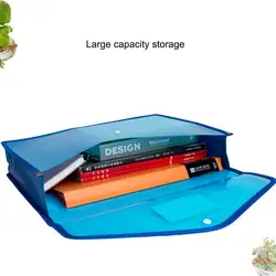 B5 Plastic Envelopes File Folders Snap Closure Bag School Office Supplies