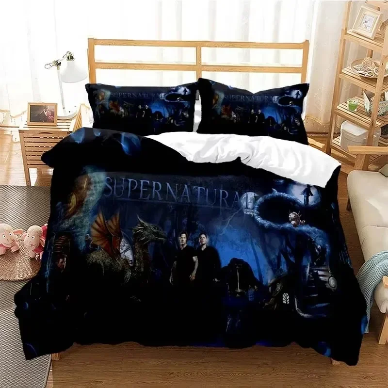 Supernatural 3D Printed Duvet Cover Set Twin Full Queen King Size Bedding Set Bed Linens Comforter Bedding Sets