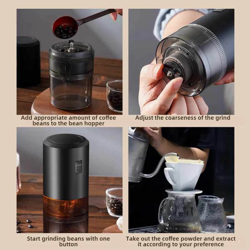 Coffee Grinder TYPE-C USB Charge Professional Ceramic Grinding