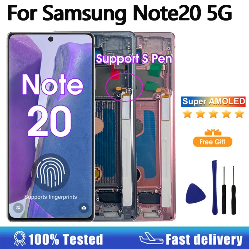 شاشة اصلية OEM لسامسونج جالكسي نوت 20 5G N981B