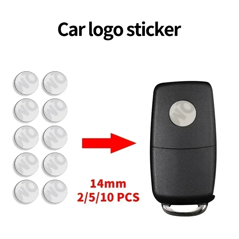 Car Key Sticker Logo Symbol Key Shell Remote Fob Badge Emblem Decal Per Vw Volkswagen Polo Passat Tiguan Golf Jetta Accessori