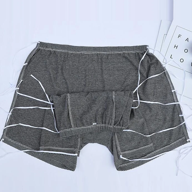 Quality Tethered Men Nursing Underpants Easy To Open and Close Suitable for Patients/elderly Daily Home Health Care