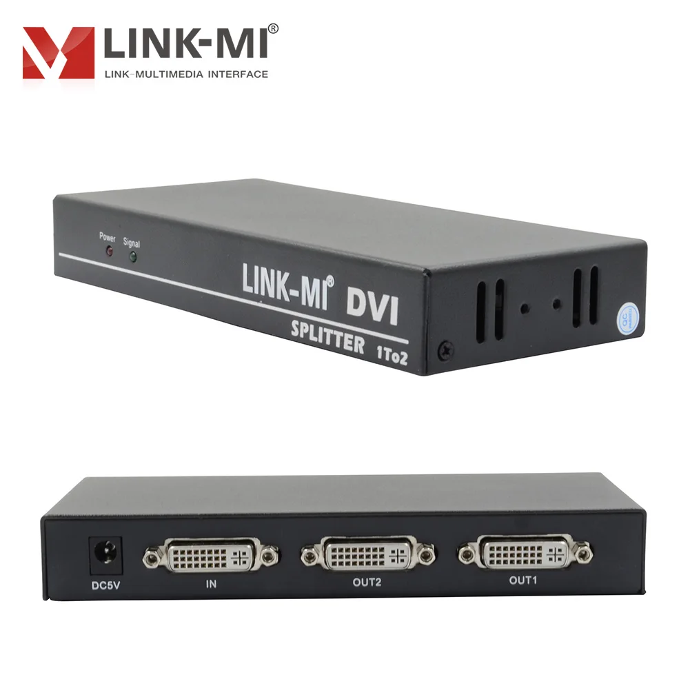 Фото LINK-MI DVI 1x2 разветвитель несколько видео-дисплей Поддержка 4K2K 3D до 4096x2160 @ 30 Гц 1 в 2 выход DVI разветвитель сигнала №3