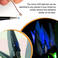 14Pcs Dots LED Light Bricks Compatible with Brand Building Blocks Light for Night Light Model Lighting Decorative Lighting 3