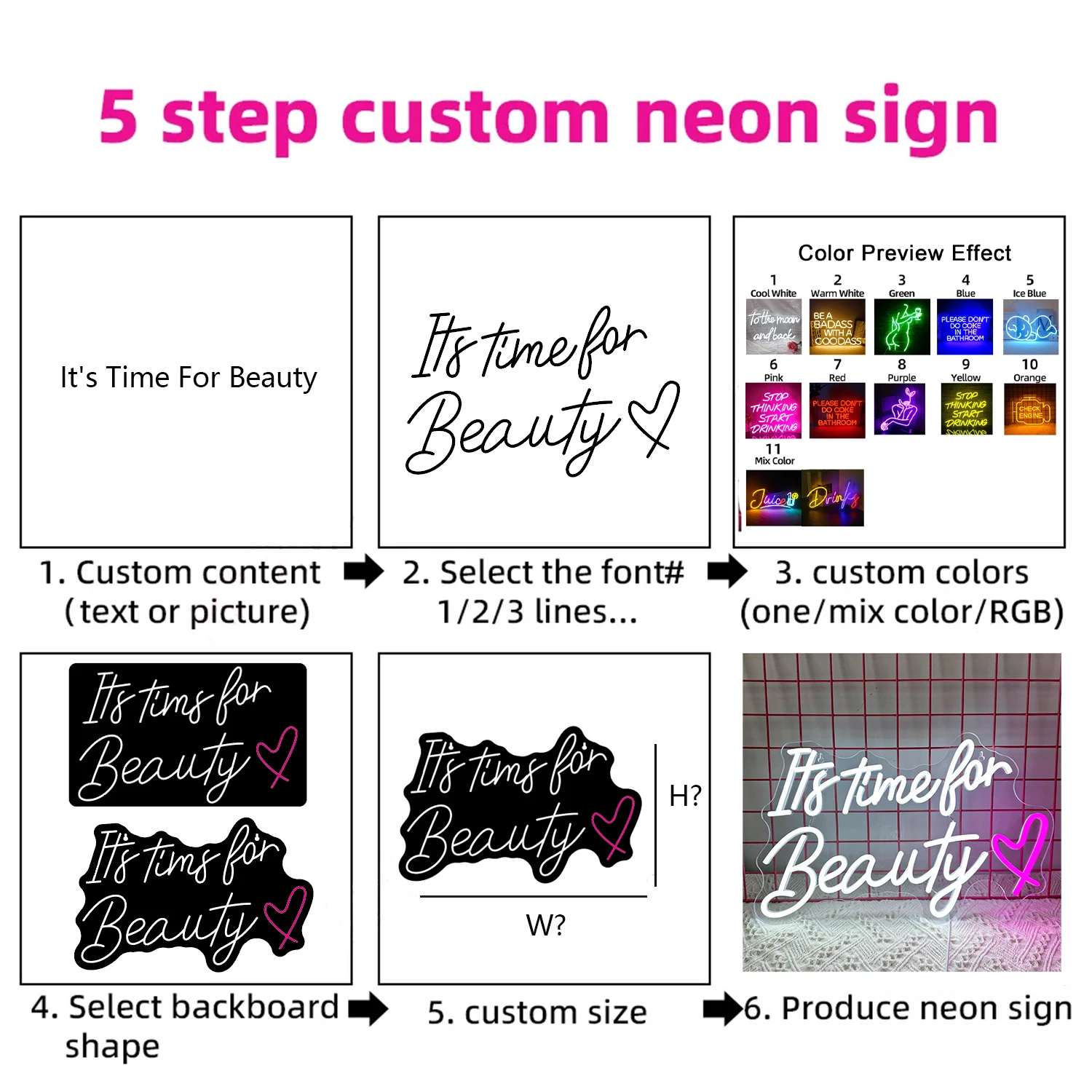 Neon Sign Neon Signs Led Personalized Neon Light Name Sign Wedding Party Home Wall Decoration Shop Sign Lights