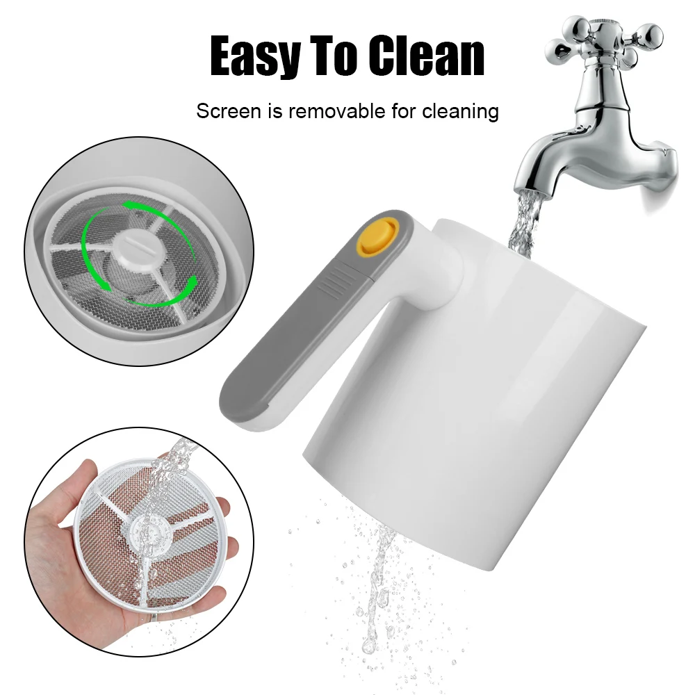 Flour Sifter Powder Sieve Kitchen Pastry Cake Tool Icing Sugar Powder Flour Sifter Screen 1Liter Stainless Steel Handheld Electric