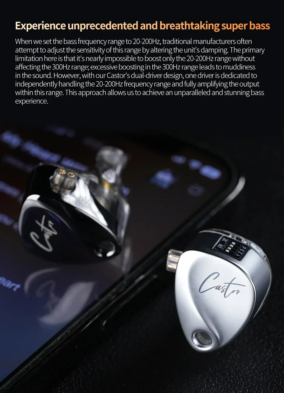 KZ Castor 2DD Dynamic in Ear Earphone High-end Tunable Earphones HiFi Bass Monitor Headphone Cancelling Earbud ZSNPRO EDXPRO