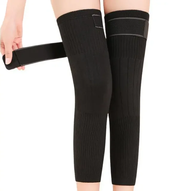 1 Pair Cashmere Knee Brace Support Leg Warmers Winter Warm Thermal Wool Cycling Ski Running Knee Pad Sleeve Warmer Leg Sleeves 5