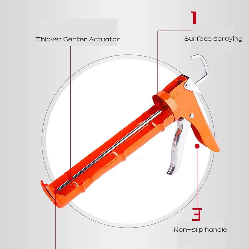 Rotatable Sealant Gun Caulking Agent Silicon Nozzle Professional Silicone Applicator Concrete Tools Tile Joint Tool Mouths 1PCS