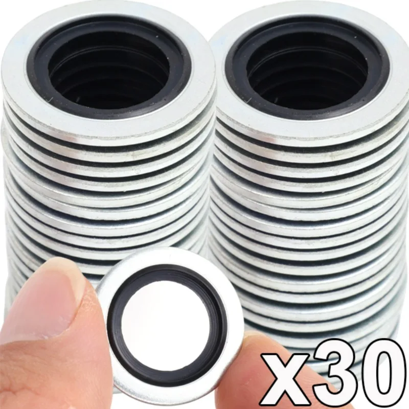 Car Oil Sump Drain Plug Sealing Gaskets Rings Washer for Peugeot Citro&euml;n Renault oil drain plug gasket sealing washers oil drain plug seal washer