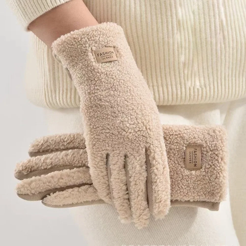 Polar Fleece Winter Gloves Touchable Screen Warm Driving Mittens Windproof Coldproof Windproof Cold Proof Gloves