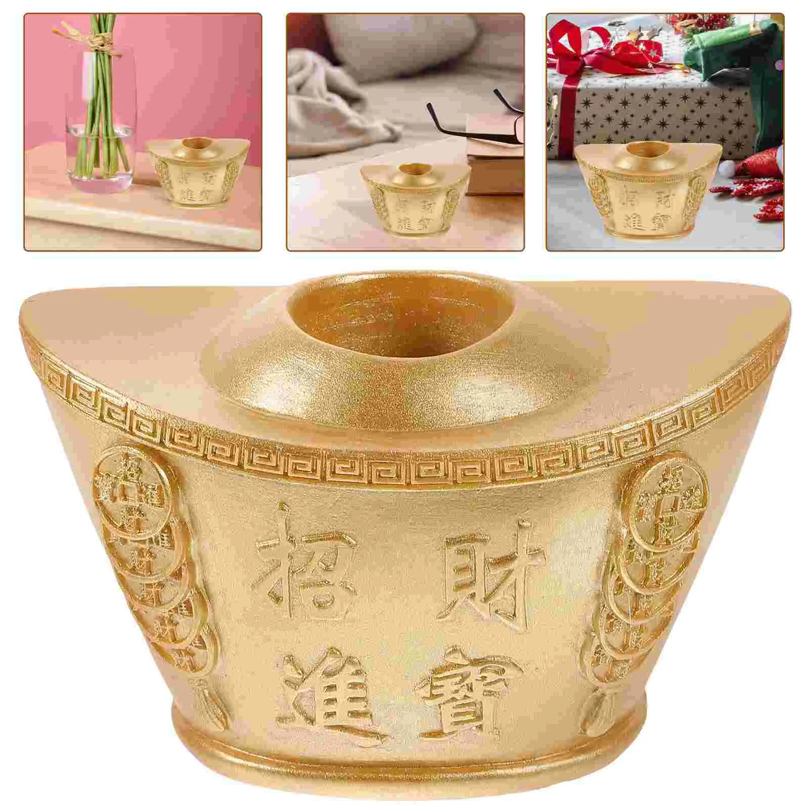 

Spring Festival Ingot Decor Ornament Birthday Decoration for Girl Office Adornment