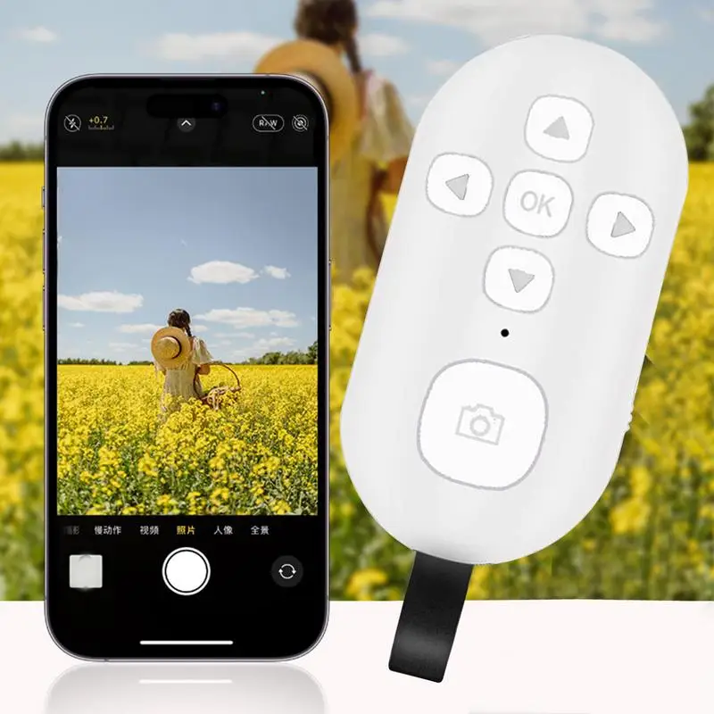 Phone Remote Controller Wireless Camera Shutter Selfie Button Clicker Rechargeable Lithium Battery Smartphones