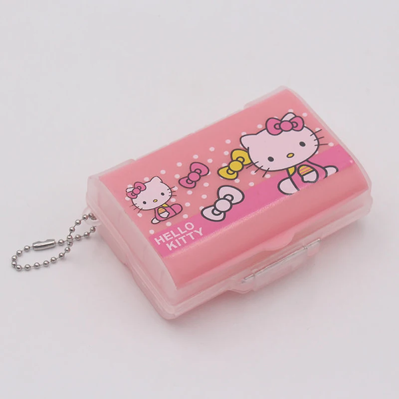 

Sanrio Hello Kitty Kawaii Anima Pill Case Cute Cartoon Portable Large Capacity Subpackage Storage Box Lovely Gifts for Girls