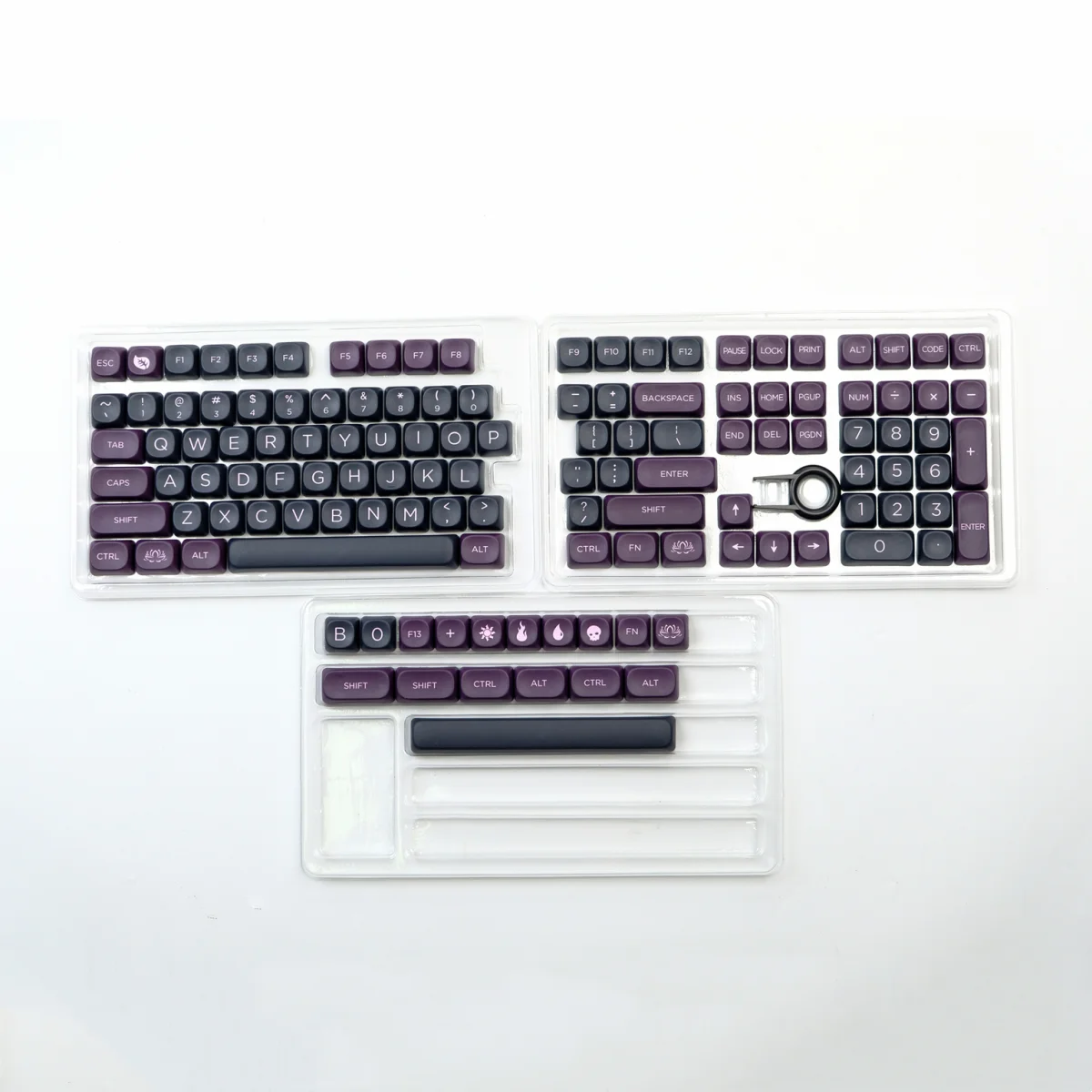 GMK Black Lotus Base+Novelties ABS double shot Black Lotus keycaps