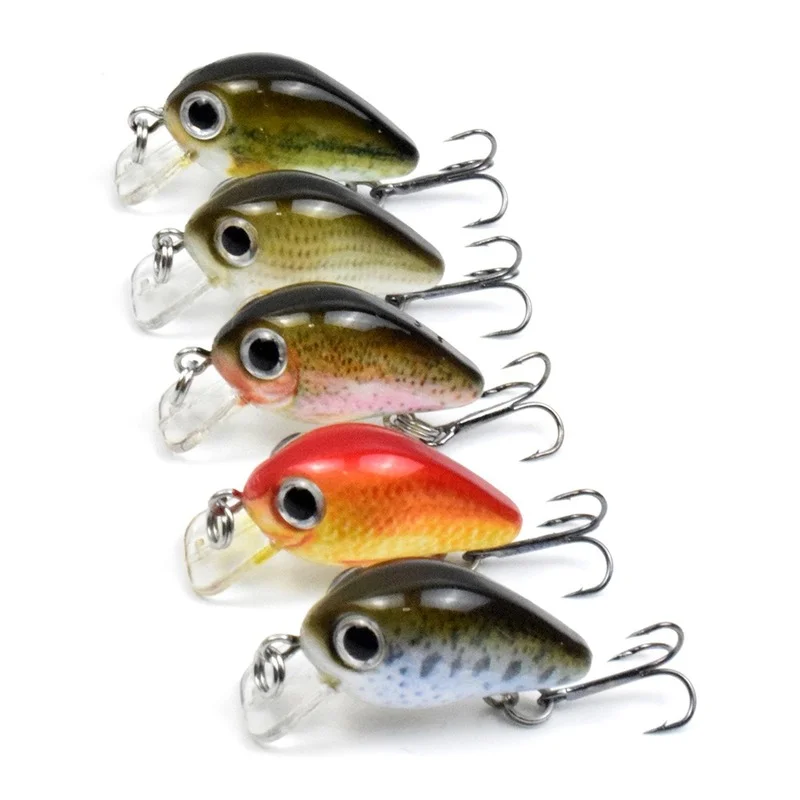 CCLTBA  Hot Sale Mini Crankbait Wobblers Floating Hard Artificial Baits Minnow for Bass Pesca Carp Perch Fishing Lures Tackle