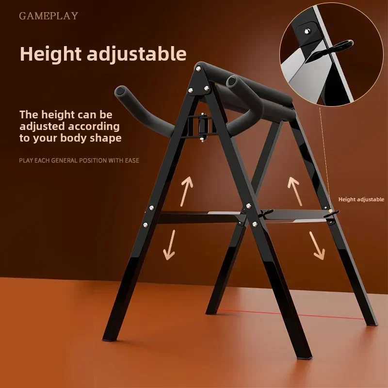 BDSM Sexy Furniture Triangle Trojan Chair Women's Play Props Sex Couple Flirting Toy Stool Self Bondage Bench Unshakable Bondage