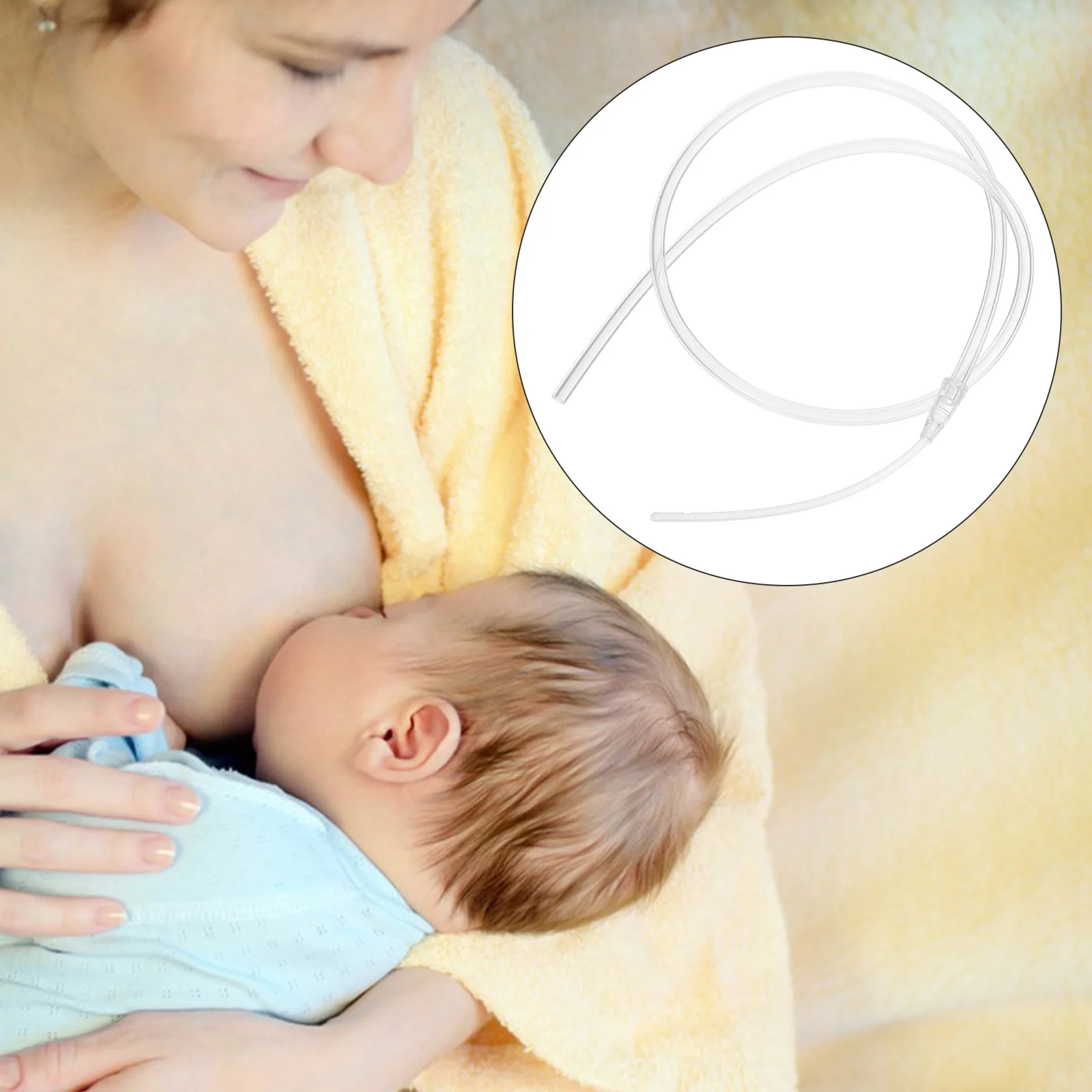 

2 Pcs Milk Aid Plumbing Supplies Infant Straw Adding Auxiliary Long Feeding Bottle Weaning Breastfeeder Baby