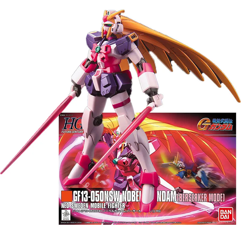 Оригинальная модель Bandai GUNDAM, аниме, модель HGUC GF13-050NSW NOBELL GUNDAM BERSERKER, модель в сборе, игрушки, подарок для детей