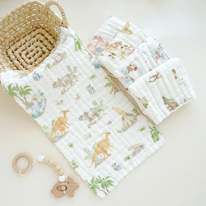 25X50CM Baby Face Towel 6 Layer Soft Cotton Muslin Burp Cloths Newborn Saliva Towels Children's Bath Accessories bath towel baby towel muslin towel muslin burp cloth