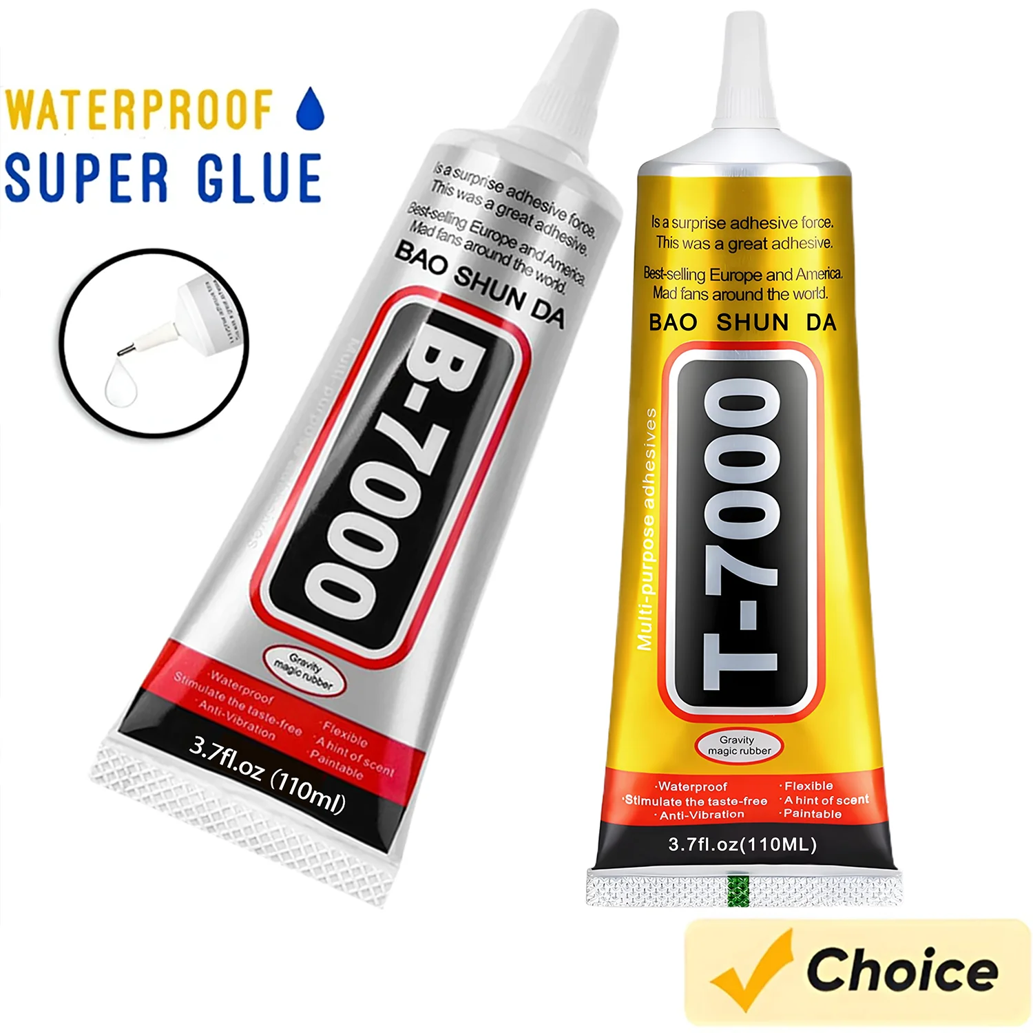 B-7000 Clear Contact Glue 15ML 50ML 110ML for Phone Repair DIY