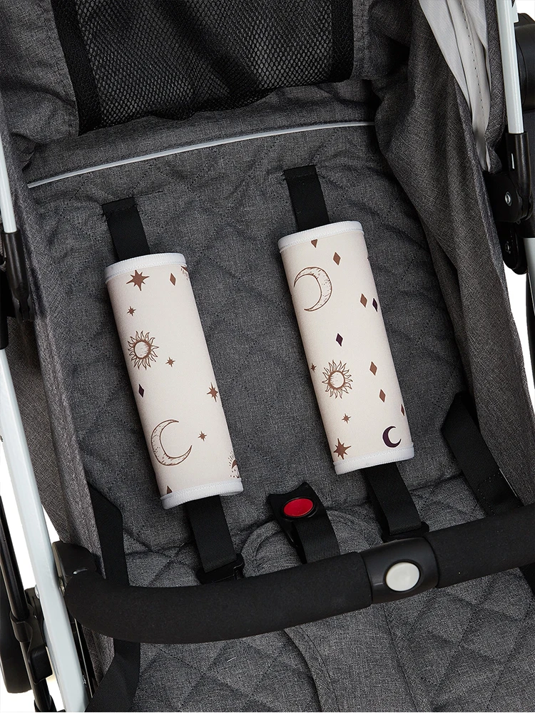 Stroller Accessories Baby Safety Seat Belt Protecter Cover Stroller Accessories Cushion Shoulder Strap Infant Stroller Protective Saliva Towel