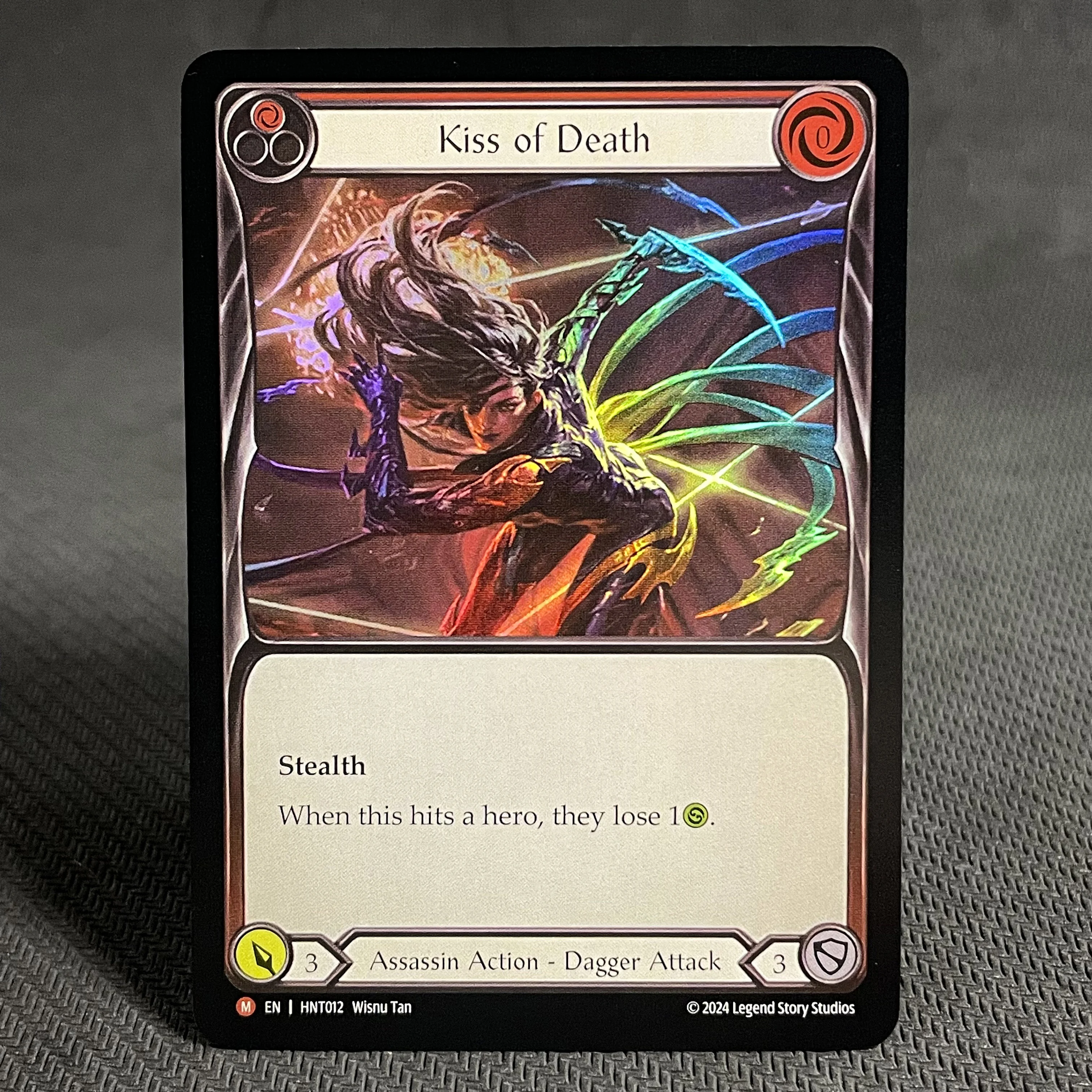 FAB Card Rainbow Foil Proxy Cards Blood Splattered Vest Command