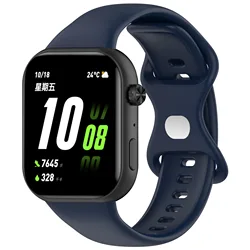 BEHUA Silicone Watchband Strap with Bracelet & Protective Case Film Replacement - Honor ROSSINI 2i (Mightnigt blue)