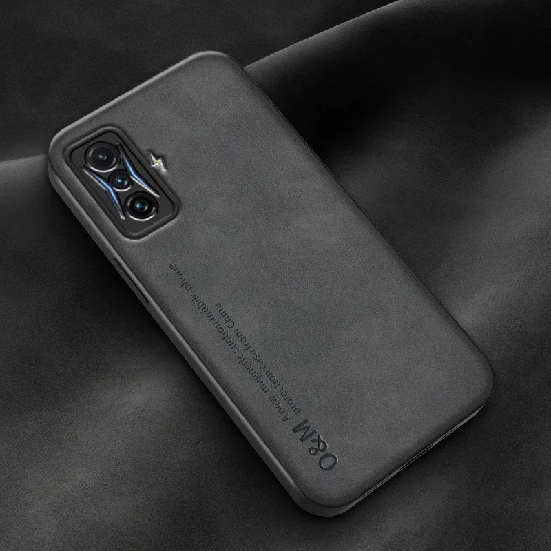Luxury Magnetic Leather Phone Case with Silicone Back Cover