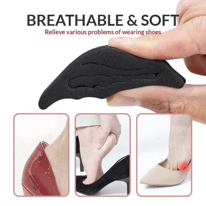 Women Hollowed-Out Toe Plug High Heel Half Forefoot Insert Plug Cushion Pain Relief Front Filler Adjustment 1 Pair toe pads forefoot pads forefoot cushion