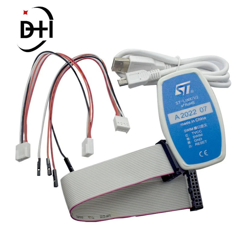 1 Pz Nuovo St-Link/V2 St-Link V2(Cn) St Link Stlink Emulatore Download Manager Stm8 Stm32 Dispositivo Artificiale