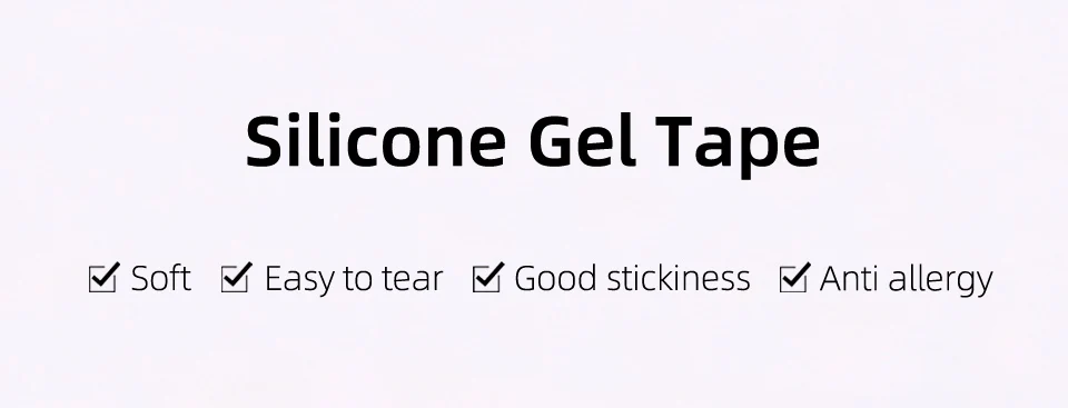 Description Picture 3 of itemEyelash Grafting Silicone Gel Tape for Lash Extension Breathable Sensitive Resistant Non-Woven Under Eye Pad Patches Makeup Tool