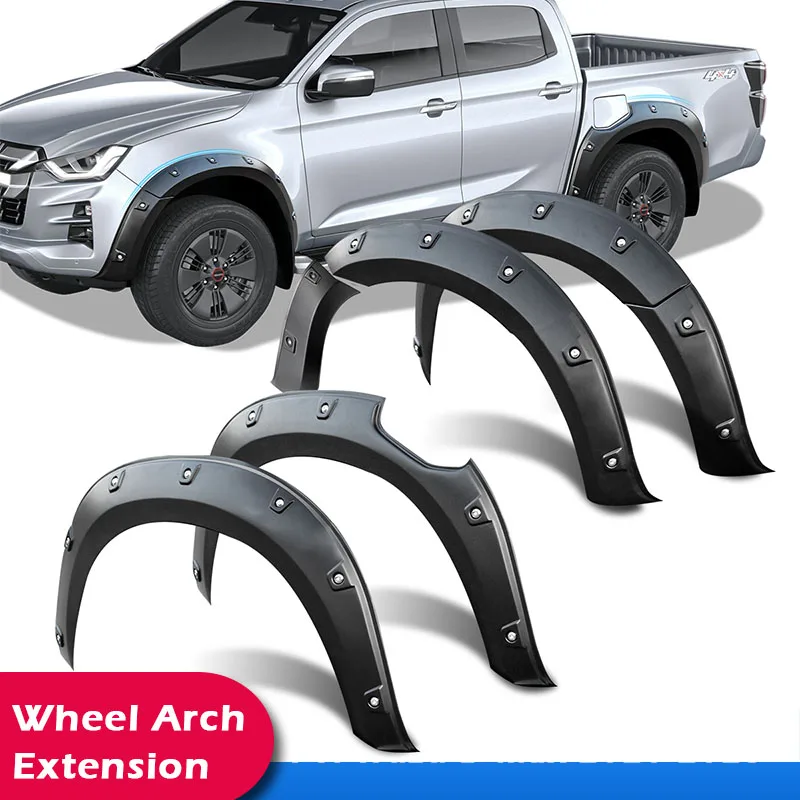 3'' Rivet Style Fender Flares Wheel Arch Extension For Isuzu Dmax 2020