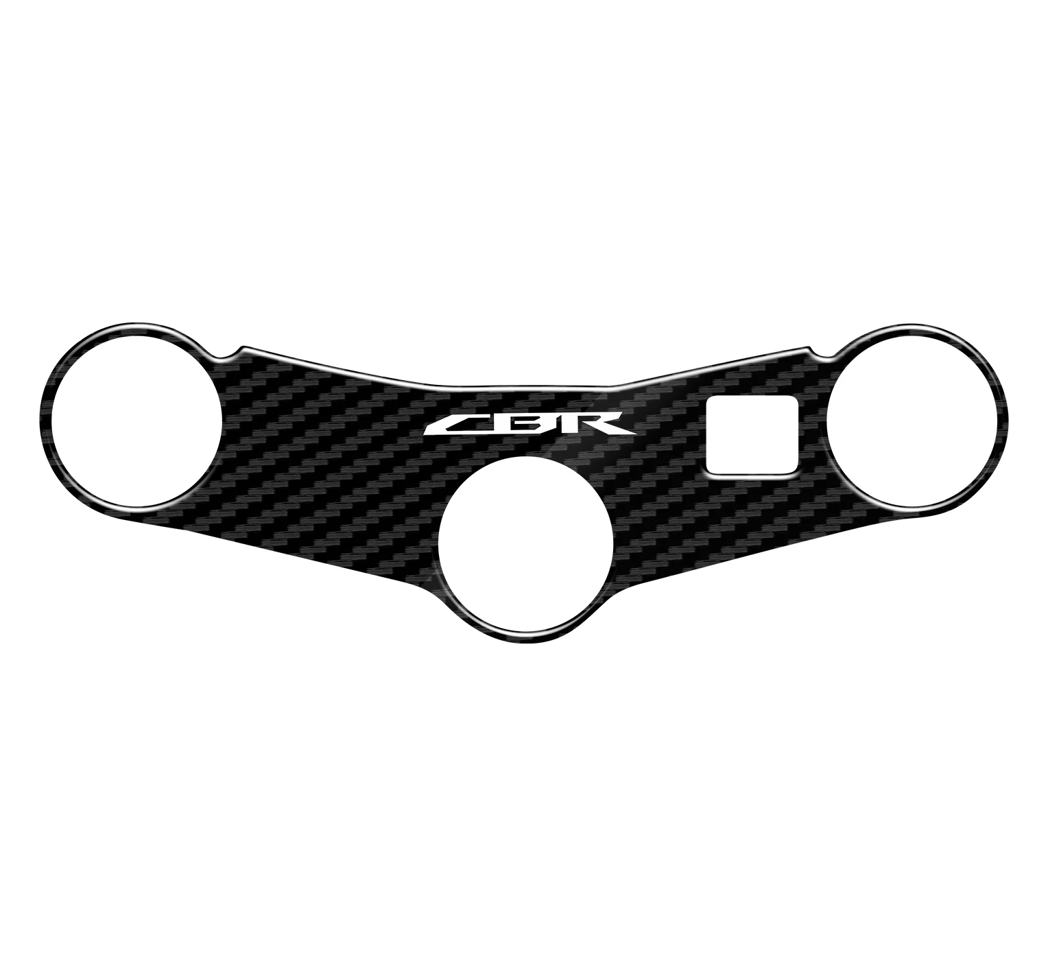 3D Motorcycle Carbon Fiber Pattern Top Triple Clamp Yoke Sticker Case for HONDA CBR600 CBR600RR F5 CBR 600 RR 2003-2004 pattern printing imd tpu cell phone case for samsung galaxy s21 4g 5g soft shell two dogs