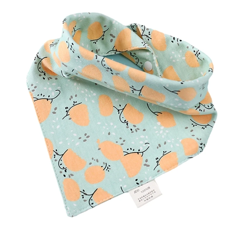 

Multi-function Baby Bibs Adjustable Snap Closure Saliva Towel Cotton Water Absorption Nursing Bib for Drooling Teething