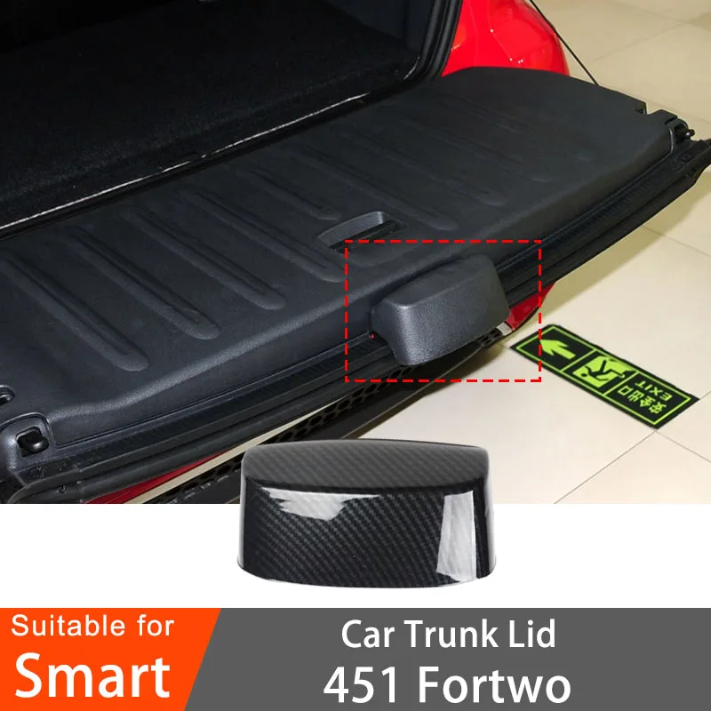 자동차 트렁크 탄소 스타일 장식 차량 인테리어 수정 트렁크 보호 커버 Smart..