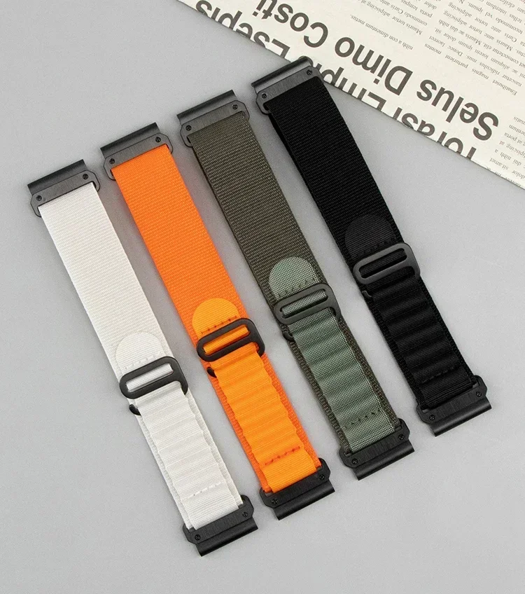 Premium Nylon Quick Fit Loop Band - Adjustable 22mm/26mm Strap