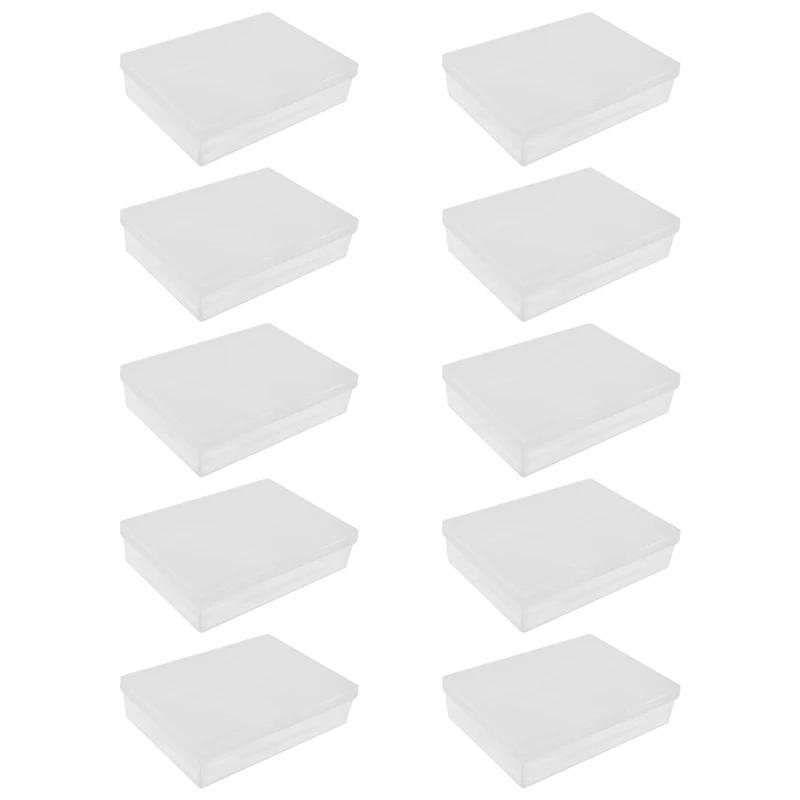 

50Pcs Playing Card Box Trading Card Case Card Storage Organizer Clear Card Case Plastic Storage Box For Gaming Cards
