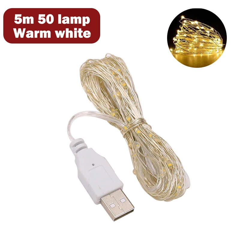 10m 100 LED Luces De Hadas Luces De Navidad Luminaria Impermeable Iluminacion Blanco Frio 91594096