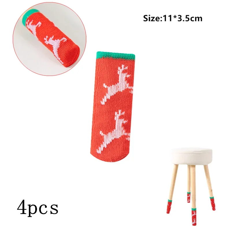 4pcs Red elk