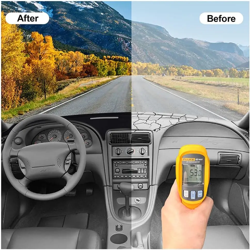 Premium Dash Cover Mat - Sunshade Glare & UV Protector