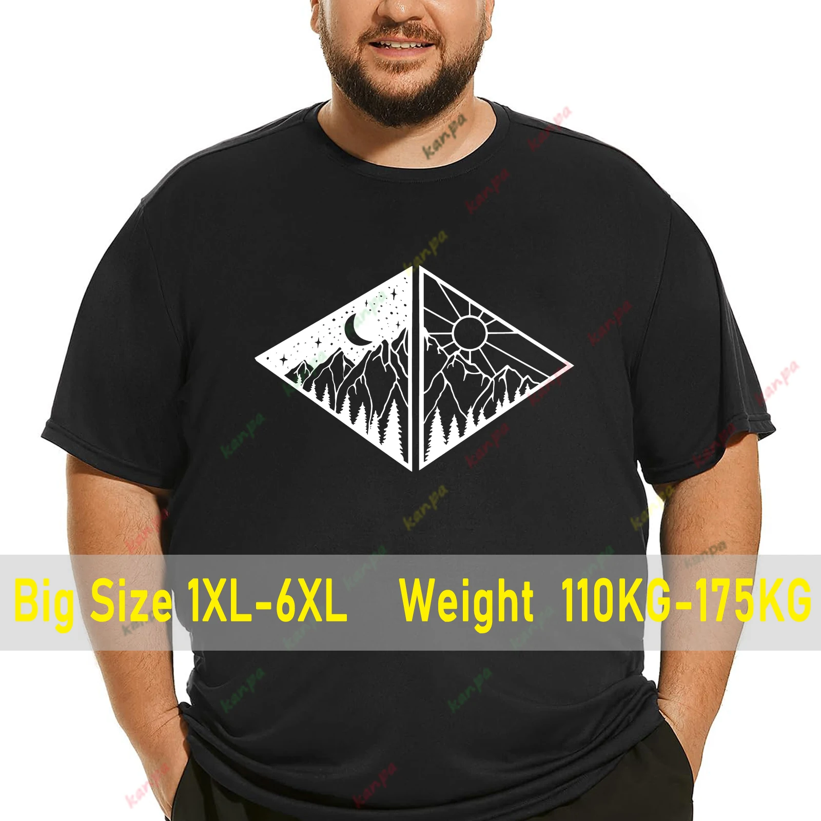 

Футболка мужская оверсайз с принтом, повседневная тенниска с надписью Mountain peak, дышащий рукав, уличная одежда, 6XL