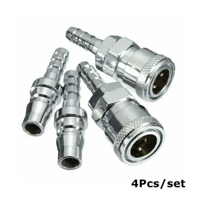 4Pc Gyorskioldás 8 Mm -Es Gáztömlő Réz Fúvókakötő Szett Lakóautó -Karavánhoz
