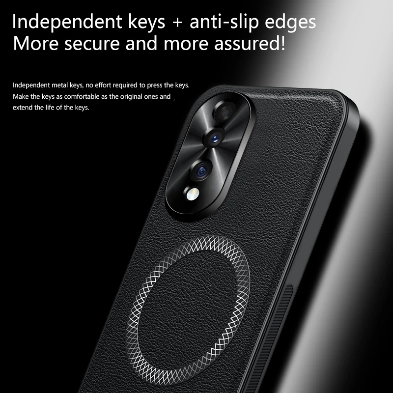 Leather Full-Cover Magnetic Waterproof Shockproof Phone Case