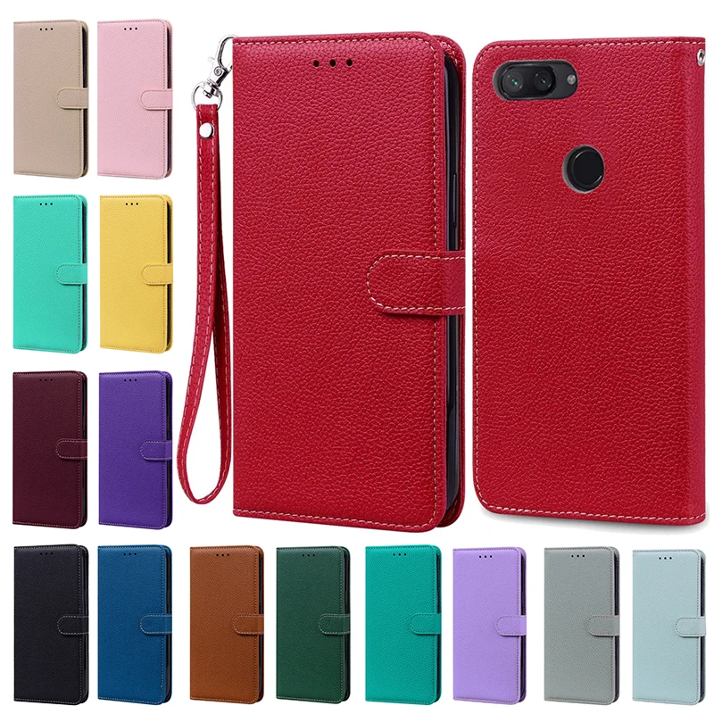 

For Xiaomi Mi 8 Lite Case Cute Wallet Leather Flip Cover Phone Cases For Xiaomi Mi 8 Lite 8Lite Back Cover 6.26'' Fundas Coque